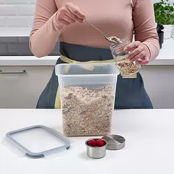 IKEA 365+ - Wadah makanan dengan penutup, persegi panjang/plastik, 4.2 l