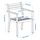 ASKHOLMEN - chair with armrests, outdoor, dark brown | IKEA Indonesia - PE935451_S1