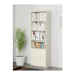 BRIMNES - Rak buku, putih, 60x190 cm