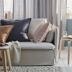 DYTÅG - Cushion cover, dark grey, 65x65 cm
