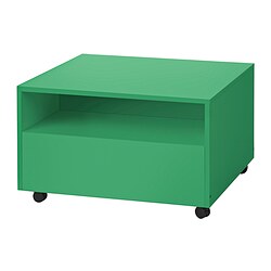 GARNANÄS - Coffee table, green, 65x65 cm
