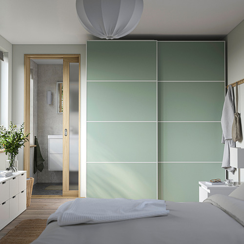 PAX/MEHAMN wardrobe with sliding doors