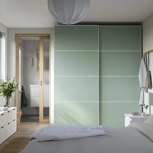 PAX/MEHAMN lemari pakaian dg pintu geser