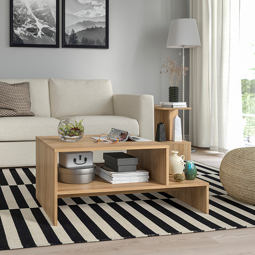 HOLMERUD coffee table, oak effect, 90x55 cm | IKEA Indonesia