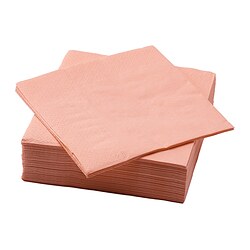 FANTASTISK - Paper napkin, orange-pink, 33x33 cm