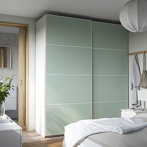 PAX/MEHAMN wardrobe with sliding doors