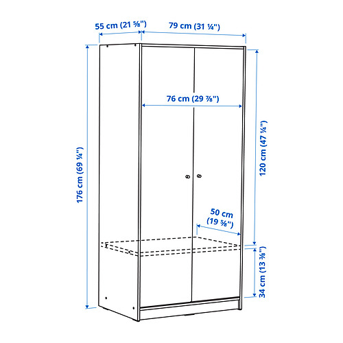 KLEPPSTAD Measurement Illustration