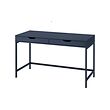 ALEX - Meja, hitam-biru, 132x58 cm