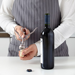 IDEALISK - Corkscrew, silver-colour/matt