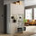 BESTÅ - storage combination w glass doors, white Lappviken/light grey-beige clear glass, 120x42x193 cm | IKEA Indonesia - PE821334_S1