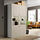 BESTÅ - storage combination w glass doors, white Lappviken/light grey-beige clear glass, 120x42x193 cm | IKEA Indonesia - PE821324_S1