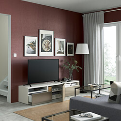 BESTÅ - Meja TV dengan laci dan pintu