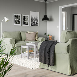 EKTORP - 2-seat sofa, Hakebo grey-green
