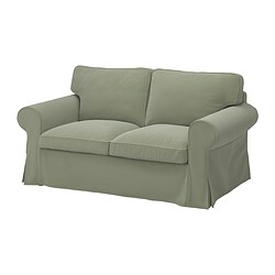 EKTORP - 2-seat sofa, Hakebo grey-green