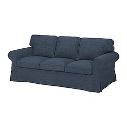 EKTORP - 3-seat sofa, Kilanda dark blue