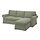 EKTORP - 3-seat sofa with chaise longue, Hakebo grey-green | IKEA Indonesia - PE902095_S1