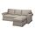 EKTORP - 3-seat sofa with chaise longue, Karlshov beige/multicolour | IKEA Indonesia - PE902105_S1