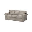 EKTORP - 3-seat sofa, Karlshov beige/multicolour