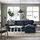 EKTORP - 3-seat sofa with chaise longue, Kilanda dark blue | IKEA Indonesia - PE902110_S1