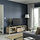 BESTÅ - TV bench, Lappviken/Sindvik white stained oak eff clear glass, 180x42x48 cm | IKEA Indonesia - PE821486_S1
