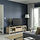 BESTÅ - TV bench, Lappviken/Sindvik white stained oak eff clear glass, 180x42x48 cm | IKEA Indonesia - PE821487_S1