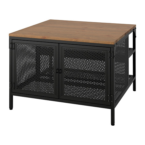 FJÄLLBO meja untuk simpanan, hitam, 68x68x48 cm IKEA Indonesia