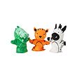 NATTHÄGER - Set boneka tangan 3 unit, buaya zebra/harimau aneka warna
