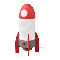 AFTONSPARV - LED table lamp, rocket/multicolour