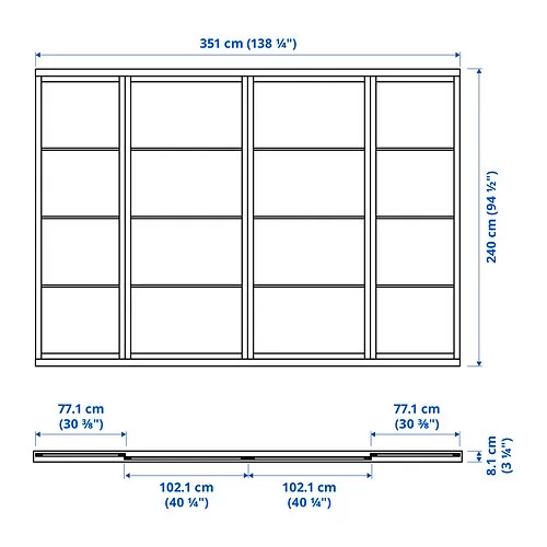 FÄRVIK/SKYTTA Measurement Illustration