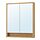 FAXÄLVEN - kabinet cermin dg lampu built-in, efek kayu oak, 80x15x95 cm | IKEA Indonesia - PE902458_S1