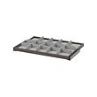 KOMPLEMENT - Pull-out tray with divider, dark grey/light grey, 75x58 cm