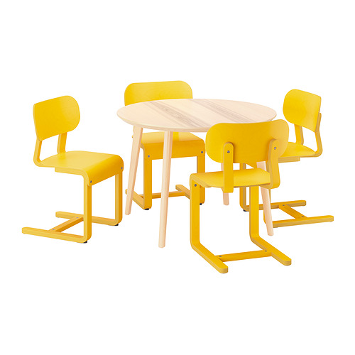 LYCKAN/LISABO table and 4 chairs