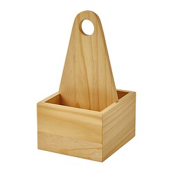 CHOKLADHAJ - Portable organiser, wood, 12x11 cm