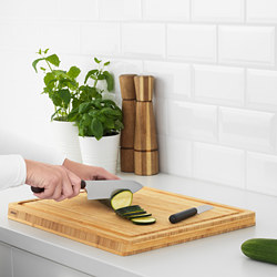 FÖRDUBBLA - 2-piece knife set, grey
