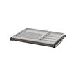 KOMPLEMENT - Pull-out tray with insert, dark grey/light grey, 75x58 cm