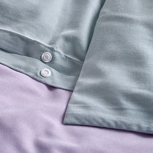 FLÄDERBUSKE sarung duvet dan 2 sarung bantal
