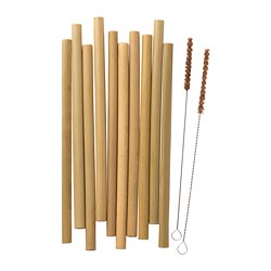OKUVLIG - Sedotan/sikat pembersih, bambu/palem