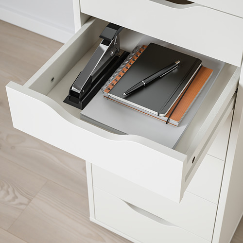 ALEX drawer unit with 9 drawers, white, 36x116 cm | IKEA Indonesia
