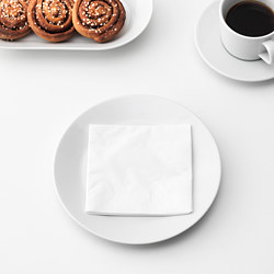 FANTASTISK - Paper napkin, white, 24x24 cm