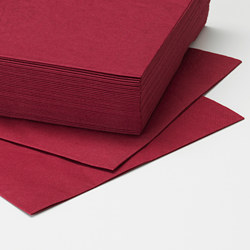 FANTASTISK - Paper napkin, dark red, 40x40 cm