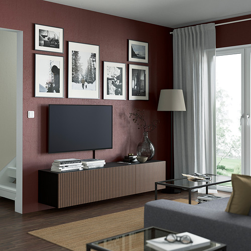 BESTÅ TV bench with doors