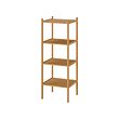 RÅGRUND - Shelving unit, bamboo, 37x37x104 cm