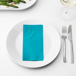 FANTASTISK - Paper napkin, turquoise, 40x40 cm