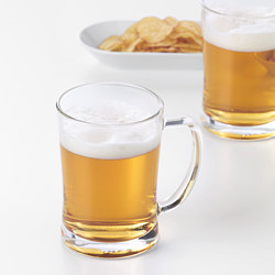 MJÖD - Beer tankard, clear glass, 60 cl
