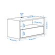 EKET - media shelf, brown/walnut effect, 70x35x35 cm | IKEA Indonesia - PE967164_S2