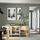 BESTÅ - storage combination with doors, white stained oak effect/Sindvik/Stubbarp white stained oak eff clear glass, 180x42x74 cm | IKEA Indonesia - PE822159_S1