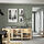 BESTÅ - storage combination with doors, white stained oak effect/Sindvik/Stubbarp white stained oak eff clear glass, 180x42x74 cm | IKEA Indonesia - PE822165_S1