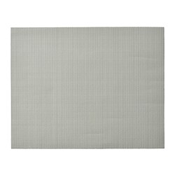 FLYGFISK - Alas piring, abu-abu muda, 38x30 cm