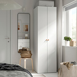 LASTARE - Wardrobe combination, white, 60x62x200 cm