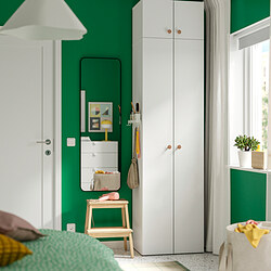 LASTARE - Wardrobe combination, white, 60x42x240 cm